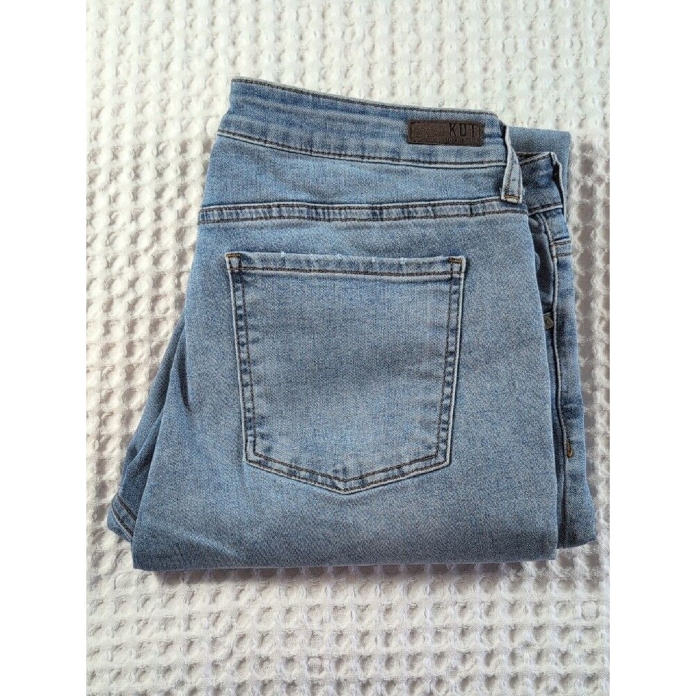 Kut from the Kloth Light Blue Boyfriend Jeans Size 14